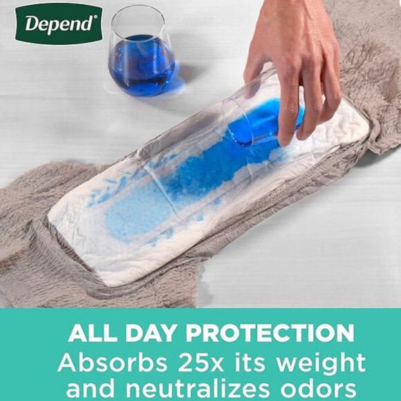 ** NEW & UNUSED ~Depend Protection Plus+ Disposable Underwear for Men (38 Count) - Picture 3 of 9